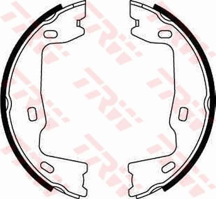 TRW GS8223 - Brake Shoe Set, parking brake autospares.lv