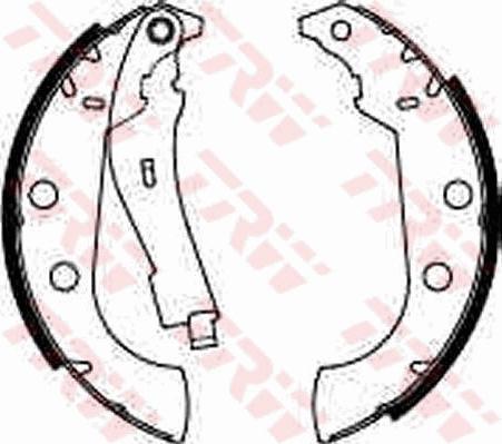 TRW GS8272 - Brake Shoe Set autospares.lv