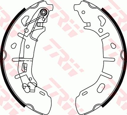 TRW GS8799 - Brake Shoe Set autospares.lv