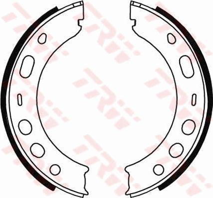 TRW GS8706 - Brake Shoe Set, parking brake autospares.lv