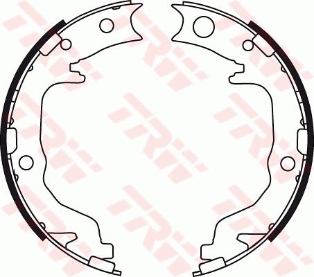 TRW GS8783 - Brake Shoe Set, parking brake autospares.lv