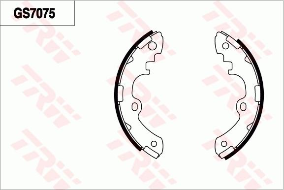 TRW GS7075 - Brake Shoe Set autospares.lv