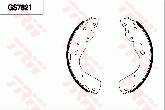 TRW GS7821 - Brake Shoe Set autospares.lv