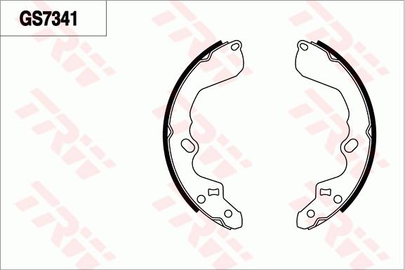 TRW GS7341 - Brake Shoe Set autospares.lv