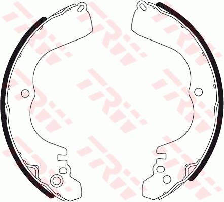 TRW GS7356 - Brake Shoe Set autospares.lv