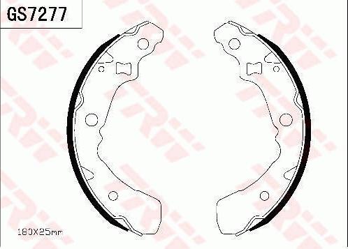 TRW GS7277 - Brake Shoe Set autospares.lv