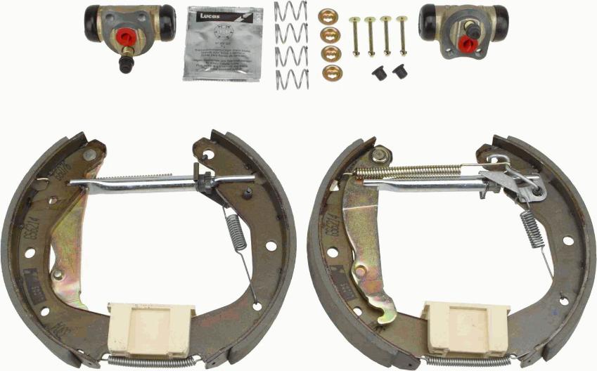 TRW GSK1606 - Brake Shoe Set autospares.lv