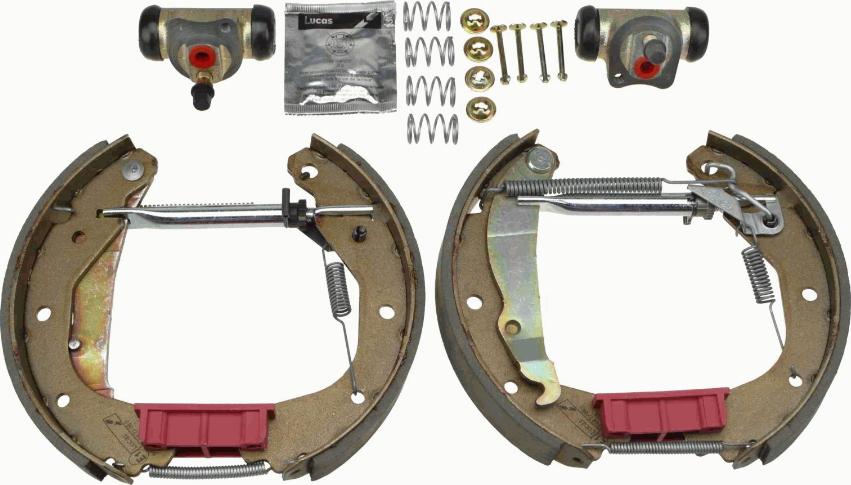 TRW GSK1610 - Brake Shoe Set autospares.lv