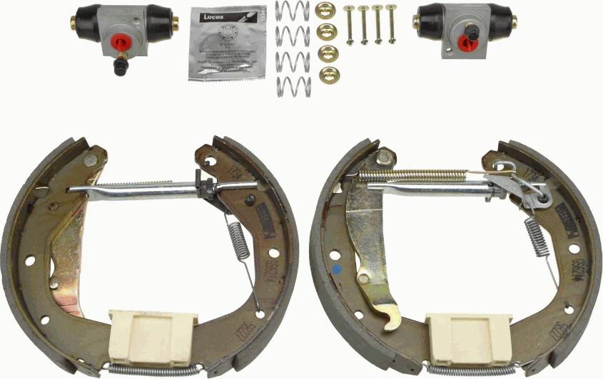 TRW GSK1621 - Brake Shoe Set autospares.lv