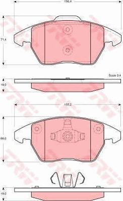 TRW GTD1147 - Brake Set, disc brakes autospares.lv