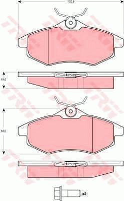 TRW GTD1159 - Brake Set, disc brakes autospares.lv