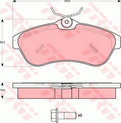 TRW GTD1164 - Brake Set, disc brakes autospares.lv