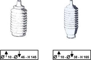 TRW JBE106 - Bellow Set, steering autospares.lv