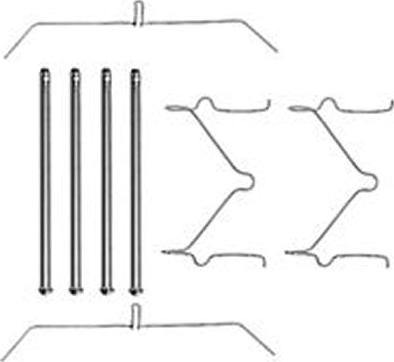 TRW PFK290 - Accessory Kit for disc brake Pads autospares.lv