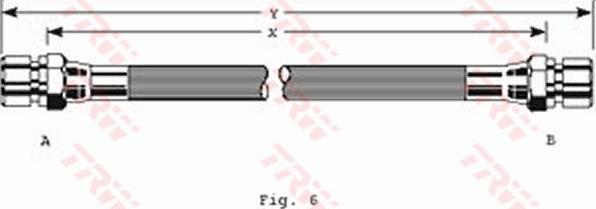 TRW PHA131 - Brake Hose autospares.lv