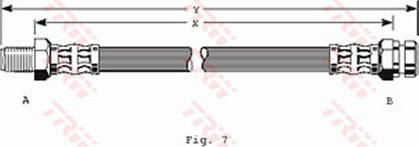 TRW PHB316 - Brake Hose autospares.lv