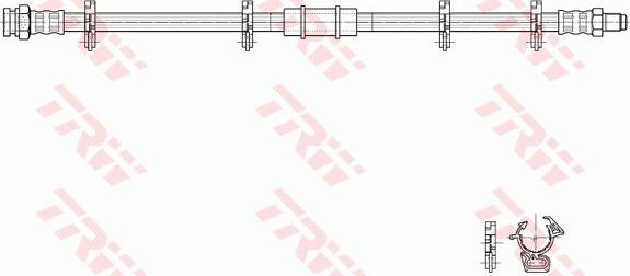 TRW PHB316 - Brake Hose autospares.lv