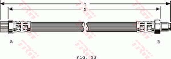 TRW PHB372 - Brake Hose autospares.lv