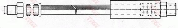 TRW PHB256 - Brake Hose autospares.lv