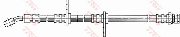 TRW PHD498 - Brake Hose autospares.lv