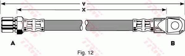 TRW PHD110 - Brake Hose autospares.lv