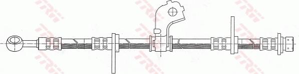 TRW PHD317 - Brake Hose autospares.lv