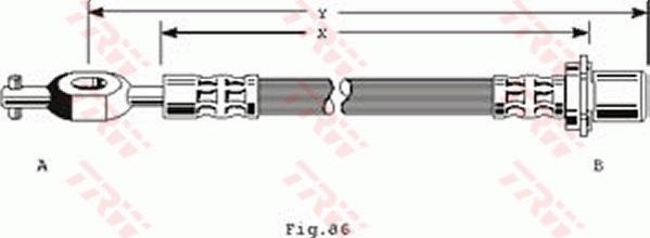 TRW PHD235 - Brake Hose autospares.lv