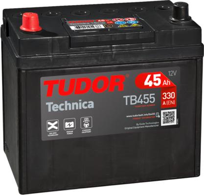 Tudor TB455 - Starter Battery autospares.lv