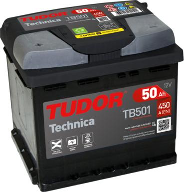Tudor TB501 - Starter Battery autospares.lv