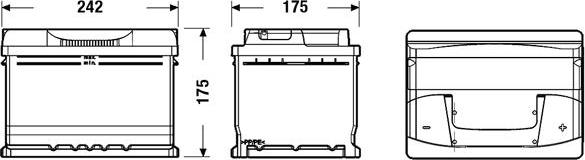 Tudor TB602 - Starter Battery autospares.lv