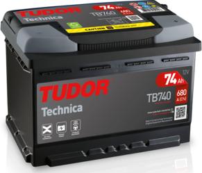 Tudor TB740 - Starter Battery autospares.lv