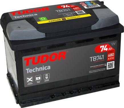Tudor TB741 - Starter Battery autospares.lv