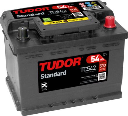 Tudor TC542 - Starter Battery autospares.lv