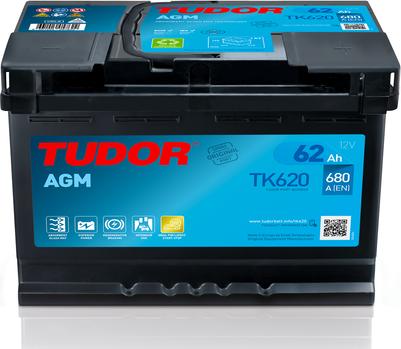 Tudor TK620 - Starter Battery autospares.lv