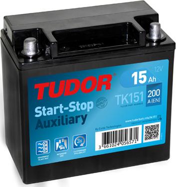 Tudor TK151 - Starter Battery autospares.lv