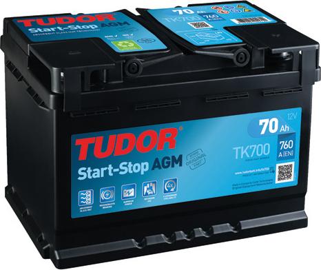 Tudor TK700 - Starter Battery autospares.lv