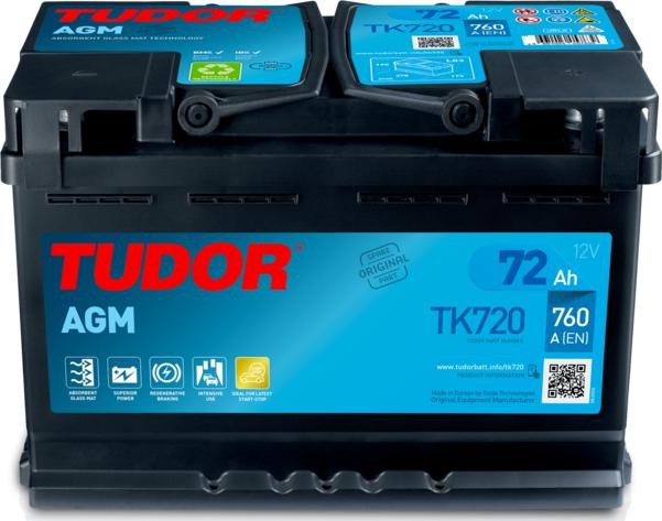 Tudor TK720 - Starter Battery autospares.lv