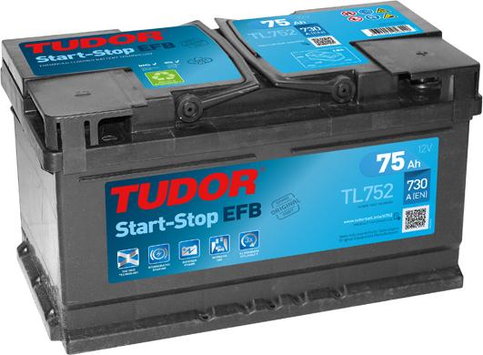 Tudor TL752 - Starter Battery autospares.lv