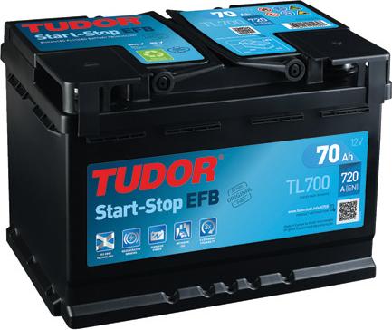 Tudor TL700 - Starter Battery autospares.lv