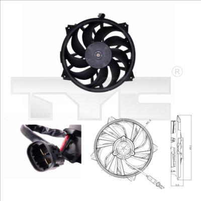 TYC 805-0006 - Fan, radiator autospares.lv