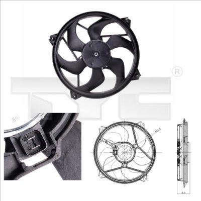 TYC 805-0001 - Fan, radiator autospares.lv