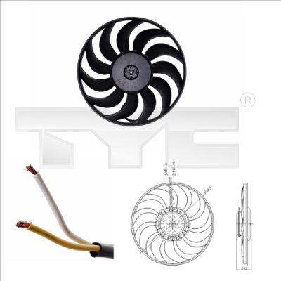 TYC 802-0051 - Fan, radiator autospares.lv