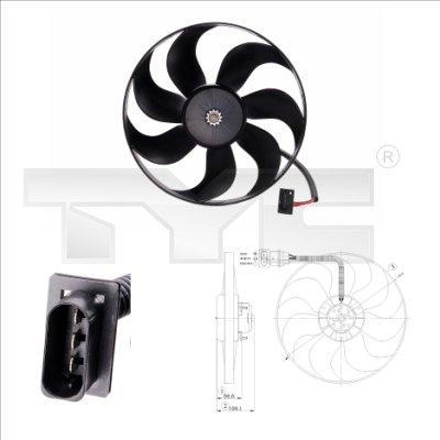 TYC 802-0009 - Fan, radiator autospares.lv