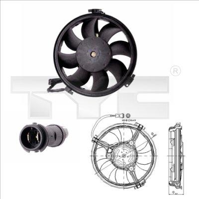 TYC 802-0004 - Fan, radiator autospares.lv
