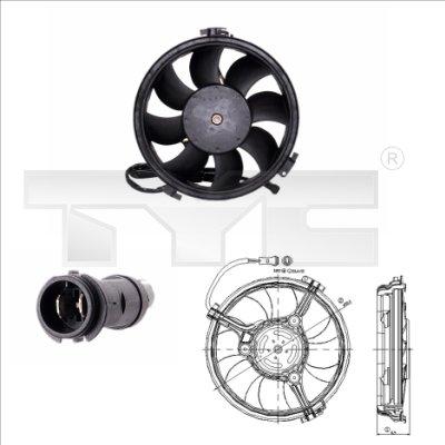 TYC 802-0005 - Fan, radiator autospares.lv
