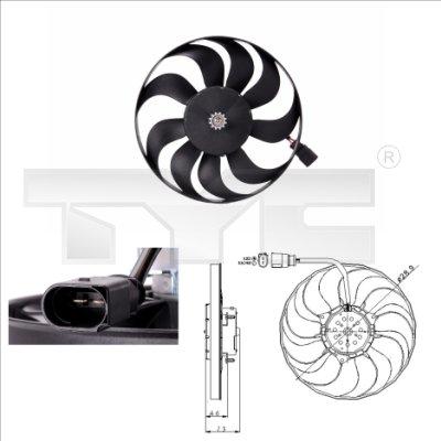 TYC 802-0001 - Fan, radiator autospares.lv