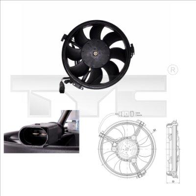 TYC 802-0003 - Fan, radiator autospares.lv