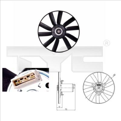TYC 831-0002 - Fan, radiator autospares.lv