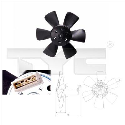 TYC 831-0011 - Fan, radiator autospares.lv