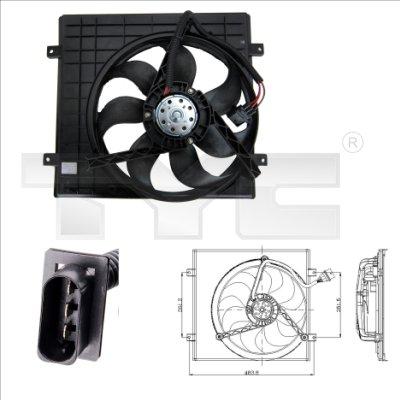 TYC 832-0002 - Fan, radiator autospares.lv